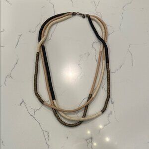 LOFT multi-strand beaded necklace